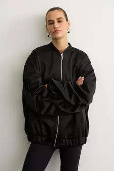 Бомбер утепленный из сатина