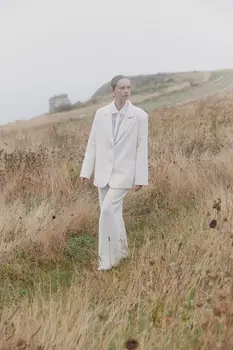 Брюки из утепленной костюмной ткани