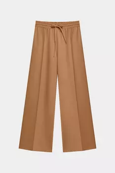 Брюки на кулиске из костюмной ткани