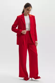 Брюки-палаццо со складками