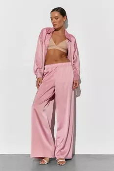 Брюки прямые из сатина