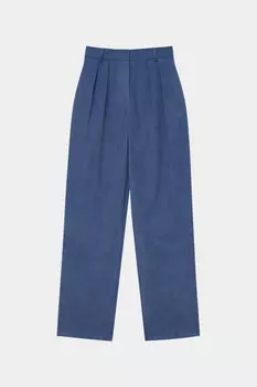 Брюки широкие из вельвета