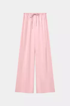 Брюки широкие из вискозы на кулиске