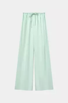 Брюки широкие из вискозы на кулиске