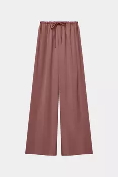 Брюки широкие из вискозы на кулиске