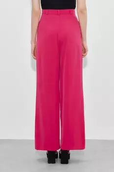 Брюки со складками и шлевками