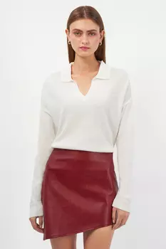 Джемпер с воротником поло