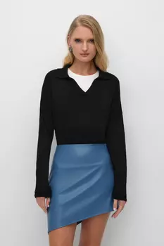 Джемпер с воротником поло