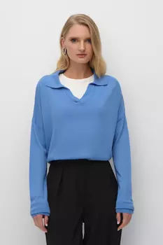 Джемпер с воротником поло