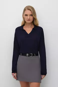 Джемпер с воротником поло