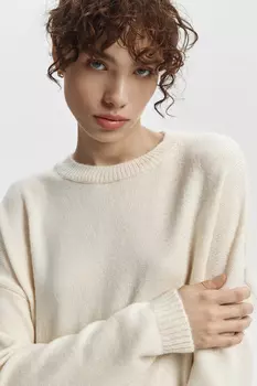 Джемпер вязаный однотонный