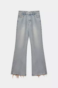 Джинсы клеш с высокой посадкой