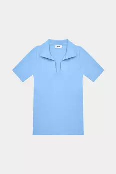 Футболка с отложным воротником