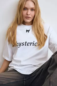 Футболка с принтом "Истерика"