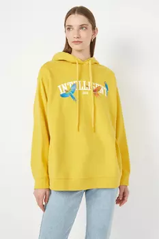 Худи оверсайз с принтом