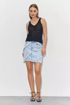 Юбка джинсовая