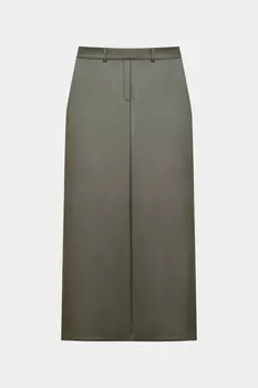 Юбка из экокожи прямого силуэта