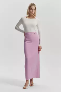 Юбка макси прямого силуэта