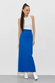 Юбка макси прямого силуэта