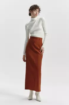 Юбка макси прямого силуэта