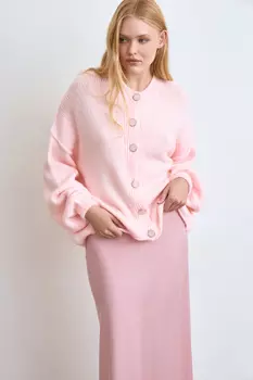 Юбка миди из атласа