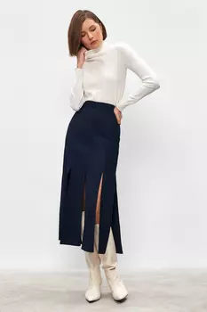 Юбка миди с разрезами