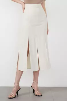 Юбка миди с разрезами