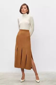Юбка миди с разрезами