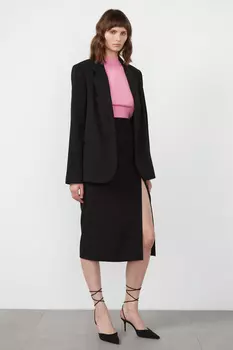 Юбка миди с разрезом