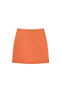 Юбка мини из экокожи