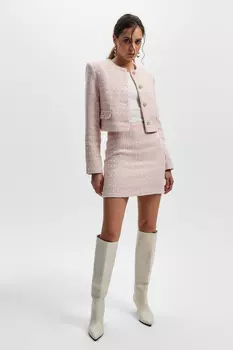 Юбка мини из твида