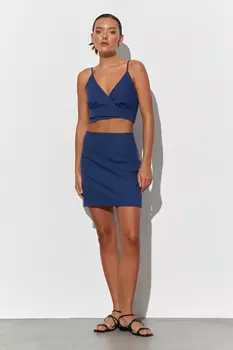 Юбка мини изо льна