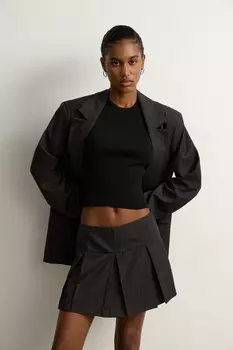 Юбка мини со складками