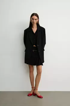 Юбка мини со складками