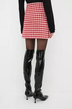 Юбка мини в гусиную лапку