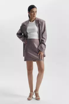 Юбка мини в клетку