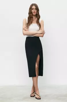 Юбка с фигурным вырезом