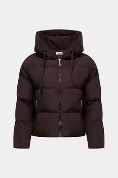 Куртка укороченная с капюшоном и кулиской