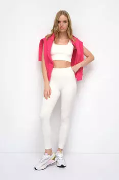 Леггинсы в рубчик