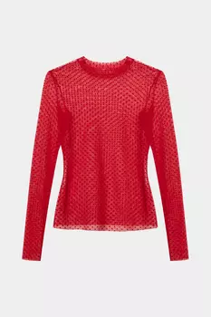 Лонгслив из сетки