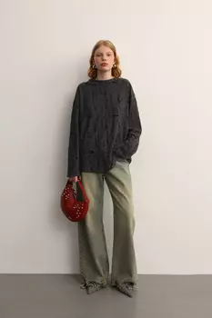 Лонгслив оверсайз в стиле гранж