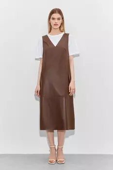 Платье из экокожи