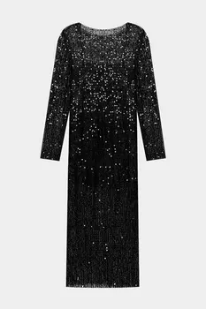 Платье из сетки с пайетками