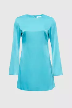 Платье из вискозы расклешенного силуэта