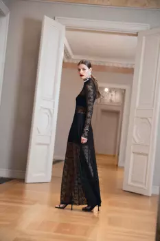 Платье макси из кружева