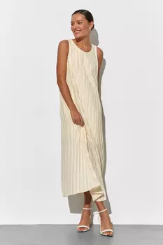 Платье миди плиссе