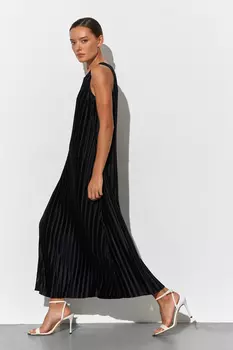 Платье миди плиссе