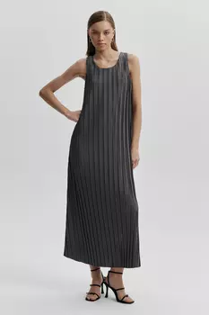 Платье миди плиссе