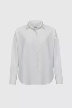 Рубашка из хлопка объемного силуэта