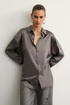 Рубашка из сатина с завязками